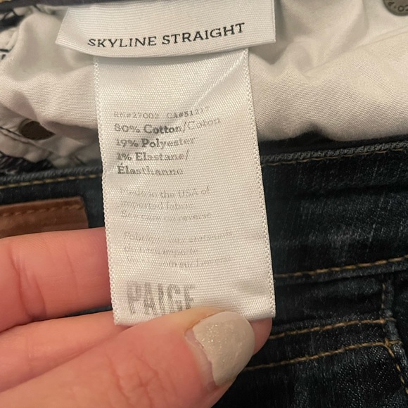 PAIGE Jeans Womens Size 26  Denim Skyline Straight Ladies - Picture 3 of 5